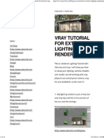 Aleso3d - Tutorials - 3D Store - Training - Vray Tutorial For Exterior Lighting Rendering PDF