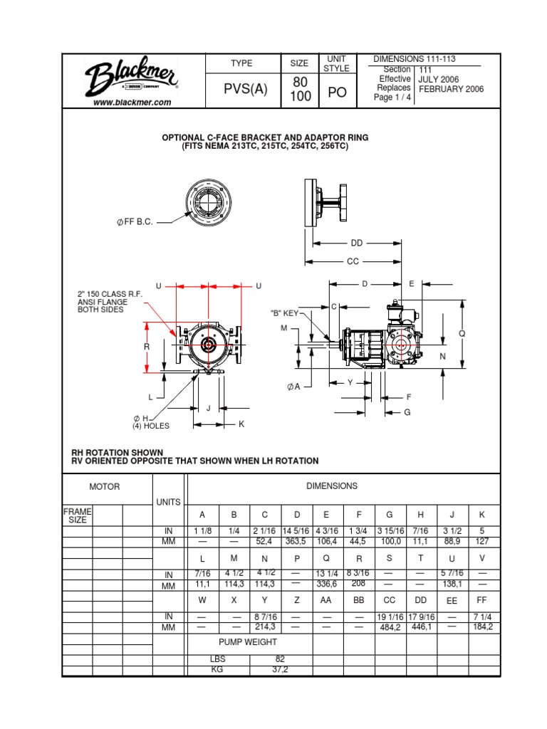 213TC Motor Frame Dimensions Guide | PDF