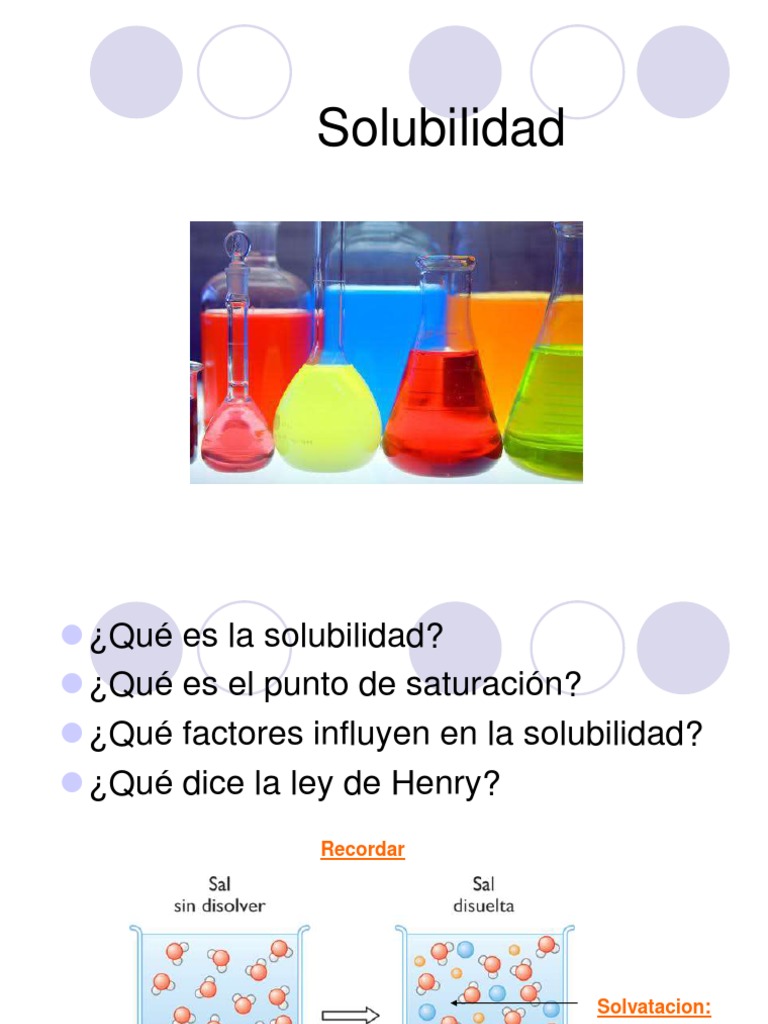 Conceptos Clave de Solubilidad y Factores | PDF | Solubilidad | Solvente
