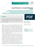 The Influence of Social Networks in Suicidal Behavior