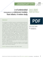 The emergence of antimicrobial resistance in enterococci isolates from infants