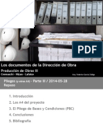 Los Documentos de La Direccion de Obra Clase 2014-06-04