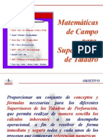 Matematicas de Campo Para Sup. de Taladro