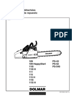 DOLMAR Parts Manual for Chainsaw Models