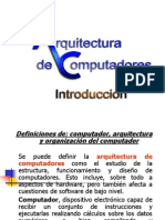 Definiciones De: Computador, Arquitectura y Organización Del