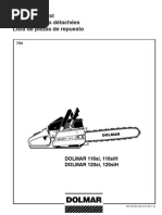 Download DOLMAR Parts Manual for Chainsaw Models 116si by Hendrixson Outdoor Power SN27309142 doc pdf