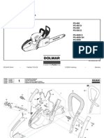 DOLMAR Parts Manual For Chainsaw Models: PS-460 PS-460 D PS-500 PS-500 D PS-4600 S PS-4600 SH PS-5000 PS-5000 D PS-5000 H PS-5000 HD PS-460 US PS-510 US PS-5100 S US