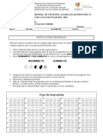 Examen Semestral FILOSOFIA