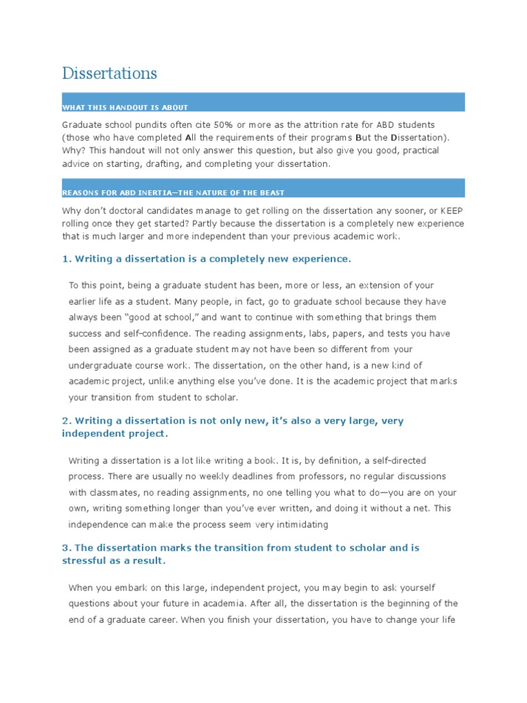 Non dissertation doctoral