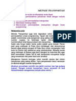 Kuliah-6 METODE TRANSPORTASI