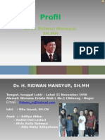 Profil Ridwan Mansyur Agustus 2010