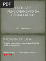 Cultura e Funcionamento Da Lingua Latina i