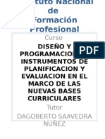 Diseno y Programacion de Instrumentos de Evaluacion