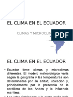 El Clima en El Ecuador