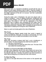 Download Simple Badminton RULES by rmagtoto26 SN27311546 doc pdf