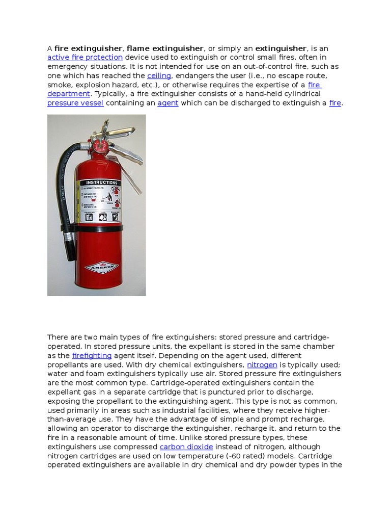 Active Fire Protection Ceiling Fire Department Pressure Vessel Agent ...