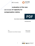 082 A Process Evaluation of The New Certificate of Capacity For Compensation Claims