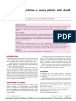 Fluid Resuscitation in Trauma Patients What Should We Know