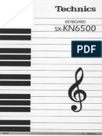 Technics keyboard Sx-KN6500 ENG Manual