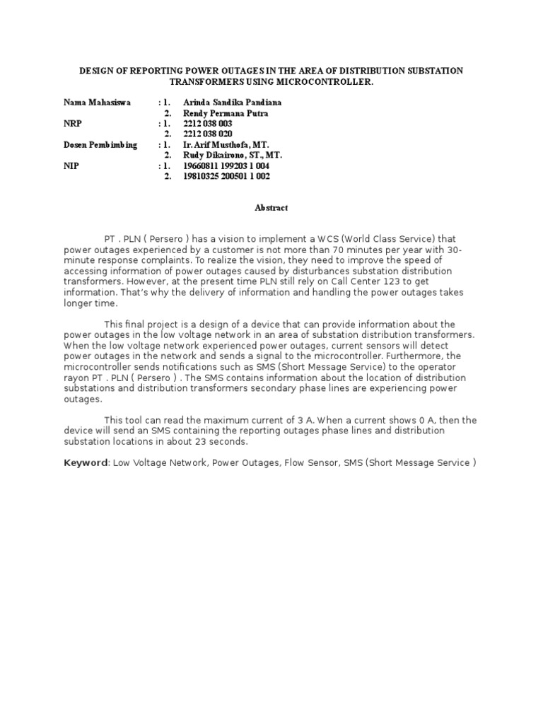 Power Outage Reporting System Design | PDF | Computers