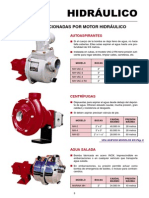 Bombas accionadas por motor hidráulico