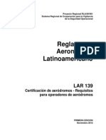 Lar 139 Certificacion de Aerodromos