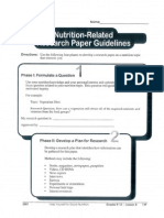 Nutrition Paper Guidelines