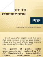 Antidote To Corruption - Presentation
