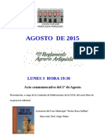 Programa Agosto 2015