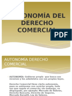 Autonomía Del Derecho Comercial