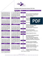 Elo 2015-2016 Calendar