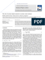 The Role of Acetone Dipole Moment in Acetone–Water Mixture