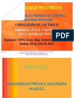 Archivo 1 Conferencia Comercio Electronico vs Control Tributario Peruano