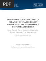 ESTUDIO DE FACTIBILIDAD PARA LA CREACIÓN DE UNA RESIDENCIA UNIVERSITARIA BRINDADA POR LA UNIVERSIDAD DE PIURA 