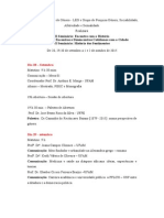 II Seminário Labotario de Estudo de Gênero