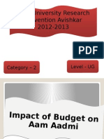 Inter University Research Convention Avishkar 2012-2013