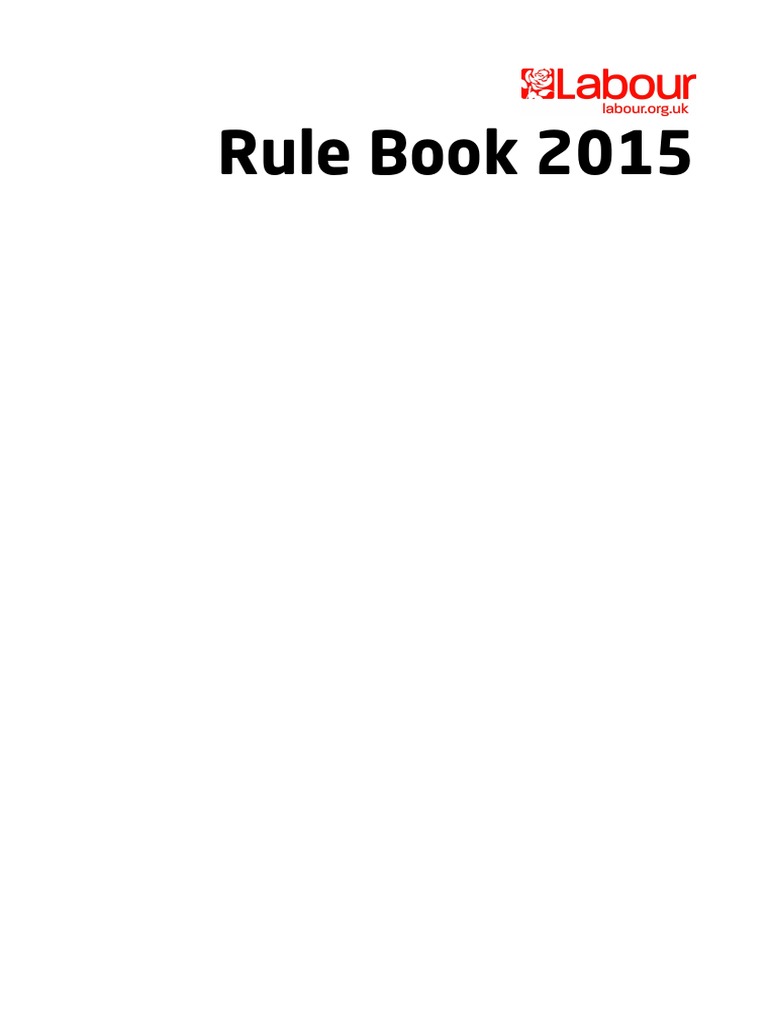 LABOUR PARTY RULE BOOK intelligence overview