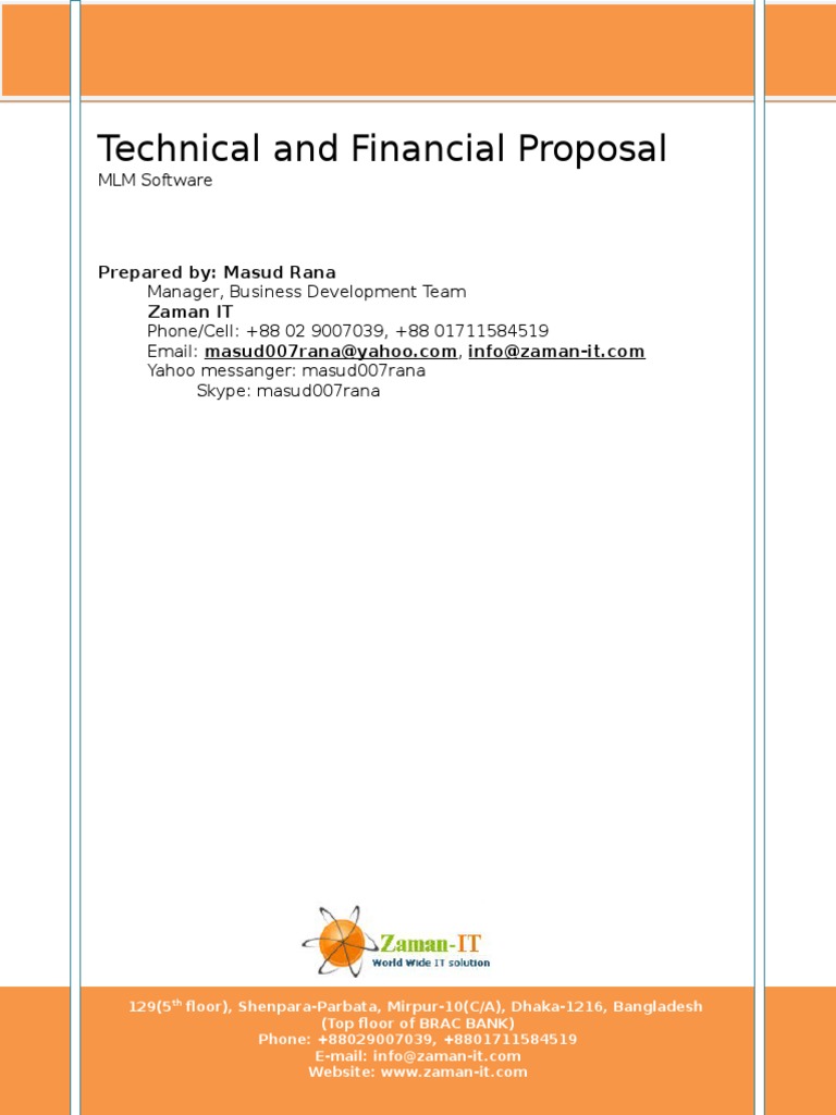 Web Development Proposal | PDF | Email | Websites