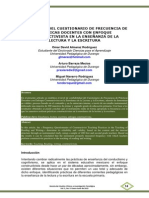 Validación del Cuestionario de Frecuencia de Prácticas Docentes con Enfoque Constructivista en la Enseñanza de la Lectura y la Escritura - Omar David Almaraz Rodríguez