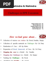 Download Challenges in BPR Execution MAHINDRA by anand4444 SN27320214 doc pdf
