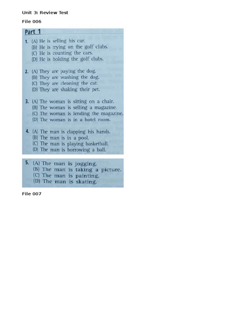 Unit 3 Review Test Overview | PDF