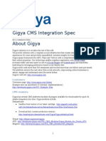 Gigya Specification For Commerce Integration