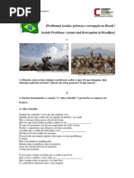 Problemas Sociais Pobreza e Corrupcão-PLE
