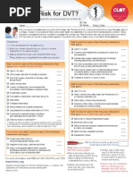DVT Risk Assessment Tool RF | PDF