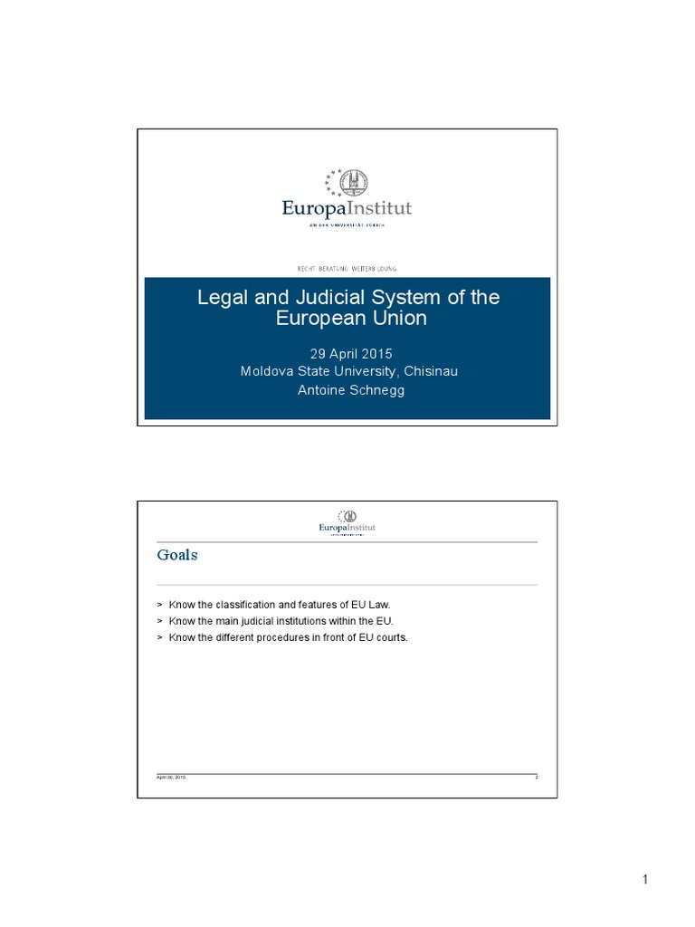 EU Legal System Overview and Institutions | PDF | European Union Law ...