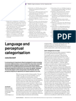 Davidoff01 Language and Perceptual Categorisation