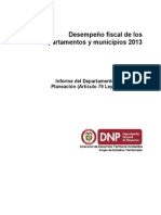 Documento Desempeño Fiscal 2013