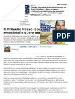 O Primeiro Passo - Sou Um Dependente Emocional e Quero Mudar - Artigos - Carreira - Administradores