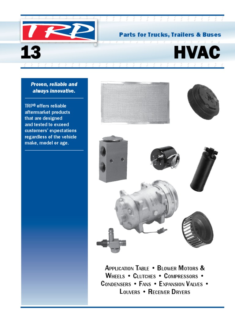 HVAC catalog Production And Manufacturing Systems Engineering