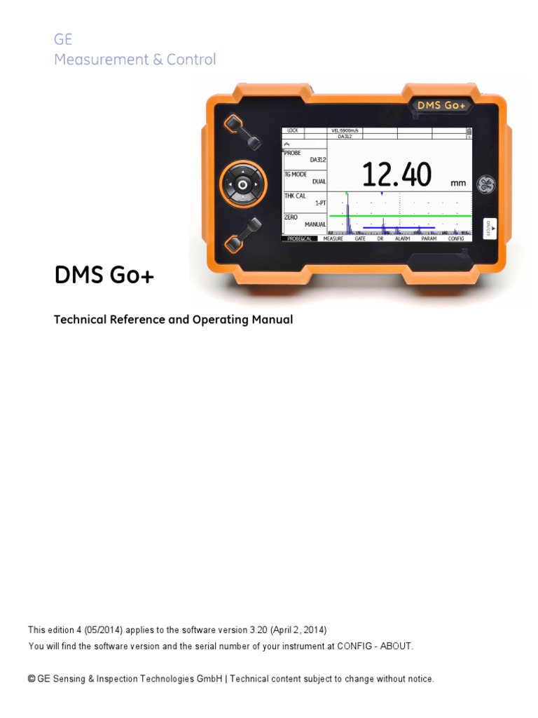 DMS Go Plus Operating Manual English | PDF | Calibration | Ultrasound
